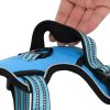 Postroj pro psy s reflexními popruhy nastavitelný modrý S 4013361