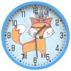 Nástěnné hodiny modré Ø 25,5 cm polystyren a sklo 4008400
