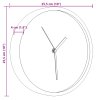 Nástěnné hodiny modré Ø 25,5 cm polystyren a sklo 4008400