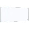 Kuchyňské panely 2 ks průhledné 70 x 40 cm tvrzené sklo 3315789