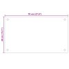 Kuchyňské panely 2 ks průhledné 70 x 40 cm tvrzené sklo 3315789