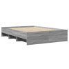 Rám postele šedý sonoma 135 x 190 cm kompozitní dřevo 3295693