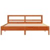 Postel bez matrace voskově hnědá 200 x 200 cm masivní borovice 3306137