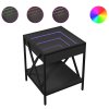 Noční stolek s Infinity LED černý 40 x 40 x 49 cm 3284096