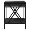 Noční stolek s Infinity LED černý 40 x 40 x 49 cm 3284096
