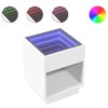 Noční stolek s Infinity LED bílý 40 x 40 x 50 cm 3284077