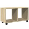 Skříňka na kolečkách dub sonoma 72x33x42,5 cm kompozitní dřevo 853139