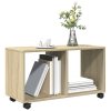 Skříňka na kolečkách dub sonoma 72x33x42,5 cm kompozitní dřevo 853139