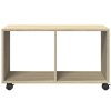 Skříňka na kolečkách dub sonoma 72x33x42,5 cm kompozitní dřevo 853139