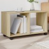 Skříňka na kolečkách dub sonoma 72x33x42,5 cm kompozitní dřevo 853139