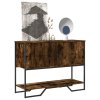 Konzolový stolek kouřový dub 100x35x74,5 cm kompozitní dřevo 848536