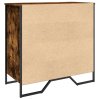 Botník kouřový dub 80 x 38 x 78 cm kompozitní dřevo 848651