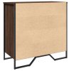 Botník hnědý dub 80 x 38 x 78 cm kompozitní dřevo 848653