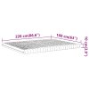Pěnová matrace bílá 160 x 220 cm 7 zón tvrdost 20 ILD 4016659