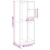Šatní skříň dub sonoma 80 x 50 x 200 cm kompozitní dřevo 3307758