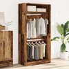 Šatní skříň old wood 100 x 50 x 200 cm kompozitní dřevo 3307808
