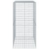 Gabionový koš s víkem 150 x 100 x 200 cm pozinkované železo 3295226