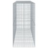 Gabionový koš s víkem 350 x 100 x 200 cm pozinkované železo 3295230