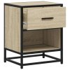Noční stolky 2 ks dub sonoma 40 x 31 x 50 cm kompozitní dřevo 848687