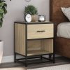 Noční stolky 2 ks dub sonoma 40 x 31 x 50 cm kompozitní dřevo 848687