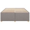 Rám postele bez matrace taupe 140 x 190 cm textil 3284733