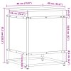 Úložný box s víkem černý 40 x 40 x 51,5 cm kompozitní dřevo 848789