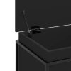 Úložný box s víkem černý 60 x 40 x 51,5 cm kompozitní dřevo 848794
