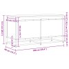 Úložný box s víkem černý 100 x 40 x 51,5 cm kompozitní dřevo 848804