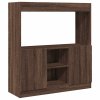 Skříň highboard hnědý dub 92 x 33 x 100 cm kompozitní dřevo 855130