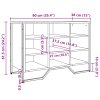 Botník dub sonoma 90 x 38 x 61,5 cm kompozitní dřevo 848645
