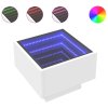 Noční stolek s Infinity LED bílý 40 x 40 x 30 cm 3284063
