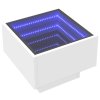 Noční stolek s Infinity LED bílý 40 x 40 x 30 cm 3284063