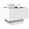 Noční stolek s Infinity LED bílý 40 x 40 x 30 cm 3284063