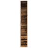 Šatní skříň old wood 30 x 50 x 200 cm kompozitní dřevo 3307745