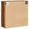 Nástěnná skříňka old wood 80 x 33 x 80 cm kompozitní dřevo 857087
