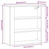 Nástěnná skříňka old wood 80 x 33 x 80 cm kompozitní dřevo 857087
