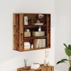 Nástěnná skříňka old wood 80 x 33 x 80 cm kompozitní dřevo 857087