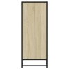 Botník dub sonoma 75 x 38 x 97,5 cm kompozitní dřevo a kov 3300866