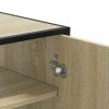 Botník dub sonoma 75 x 38 x 97,5 cm kompozitní dřevo a kov 3300866
