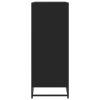 Botník černý 75 x 38 x 97,5 cm kompozitní dřevo a kov 3300870