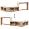 Skříňka k posteli se stolkem 232x112x75 cm masivní borové dřevo 855759