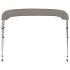 Bimini stříška se 3 oblouky šedá 183x196x137 cm 94801