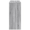 Barový stůl s policí šedý sonoma 124 x 46 x 103,5 cm kompozit 854396