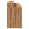 Psací stůl s LED dub artisan 200 x 55 x 91 cm kompozitní dřevo 3309446