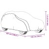 Autopotah pro SUV s popruhy na přezky celý stříbrný XL 4008932