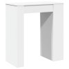 Barový stůl s regály bílý 95 x 47 x 103,5 cm kompozitní dřevo 854382