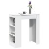 Barový stůl s regály bílý 95 x 47 x 103,5 cm kompozitní dřevo 854382