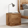 Noční stolek old wood 40 x 30 x 40 cm kompozitní dřevo 855924
