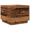 Konferenční stolek s LED osvětlením old wood 50 x 50 x 40 cm 857720