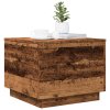 Konferenční stolek s LED osvětlením old wood 50 x 50 x 40 cm 857720